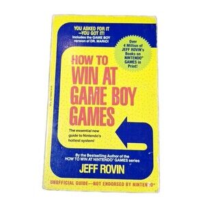 How to Win at Game Boy Games by Jeff Rovin 1991 PB  [463]